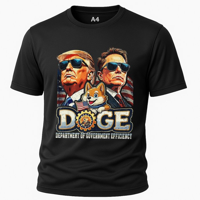 Doge D.O.G.E. Department Of Government Efficiency Cooling Performance Crew T-Shirt