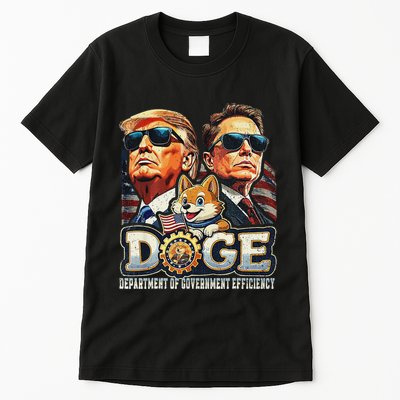 Doge D.O.G.E. Department Of Government Efficiency Tall T-Shirt