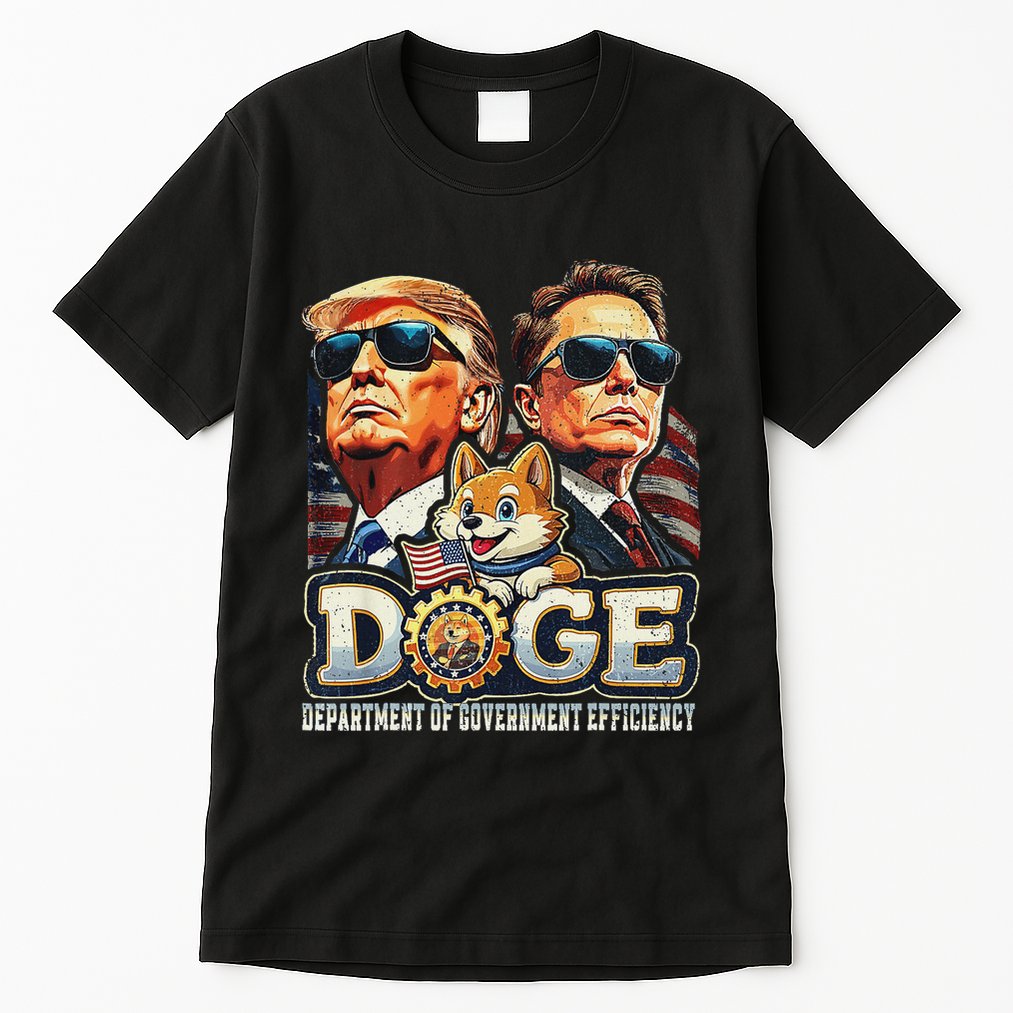 Doge D.O.G.E. Department Of Government Efficiency Tall T-Shirt