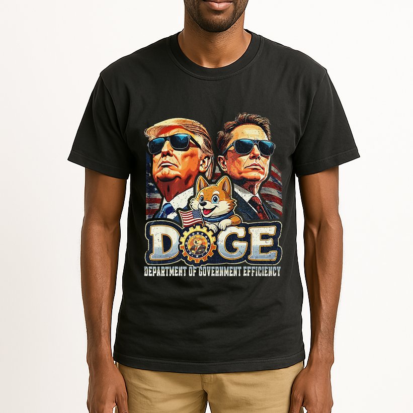 Doge D.O.G.E. Department Of Government Efficiency Tall T-Shirt