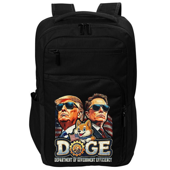 Doge D.O.G.E. Department Of Government Efficiency Impact Tech Backpack