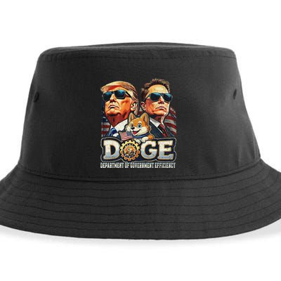 Doge D.O.G.E. Department Of Government Efficiency Sustainable Bucket Hat