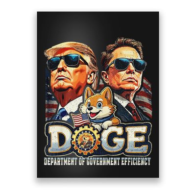 Doge D.O.G.E. Department Of Government Efficiency Poster