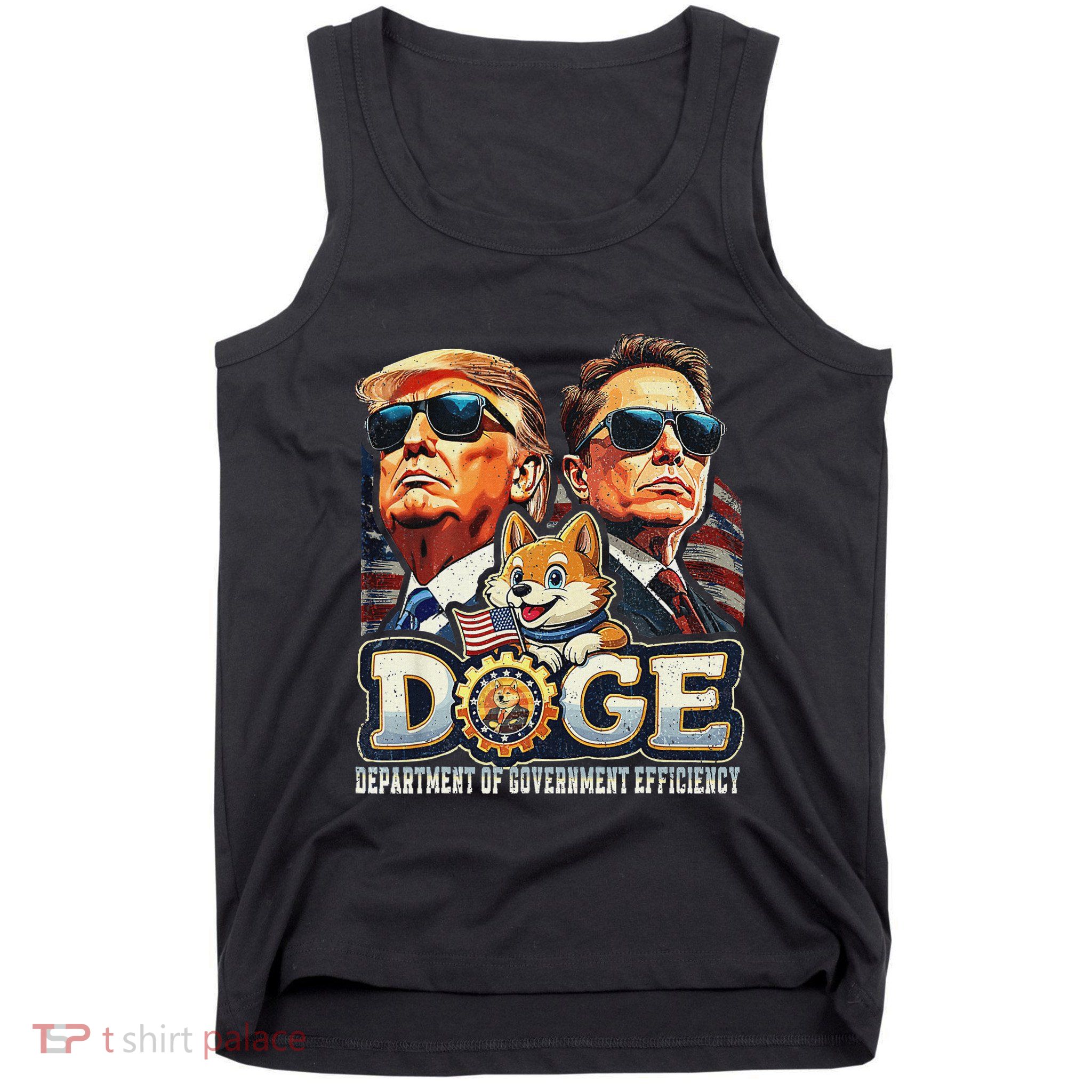 Doge D.O.G.E. Department Of Government Efficiency Tank Top
