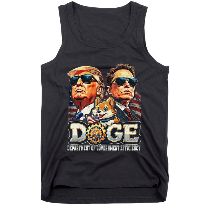 Doge D.O.G.E. Department Of Government Efficiency Tank Top