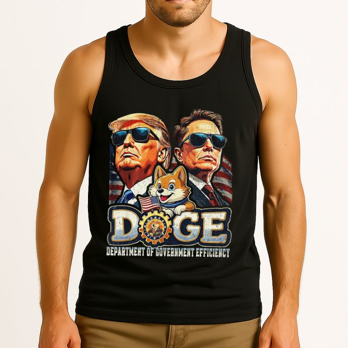 Doge D.O.G.E. Department Of Government Efficiency Tank Top