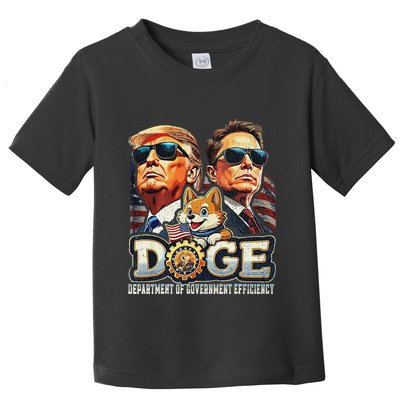 Doge D.O.G.E. Department Of Government Efficiency Toddler T-Shirt