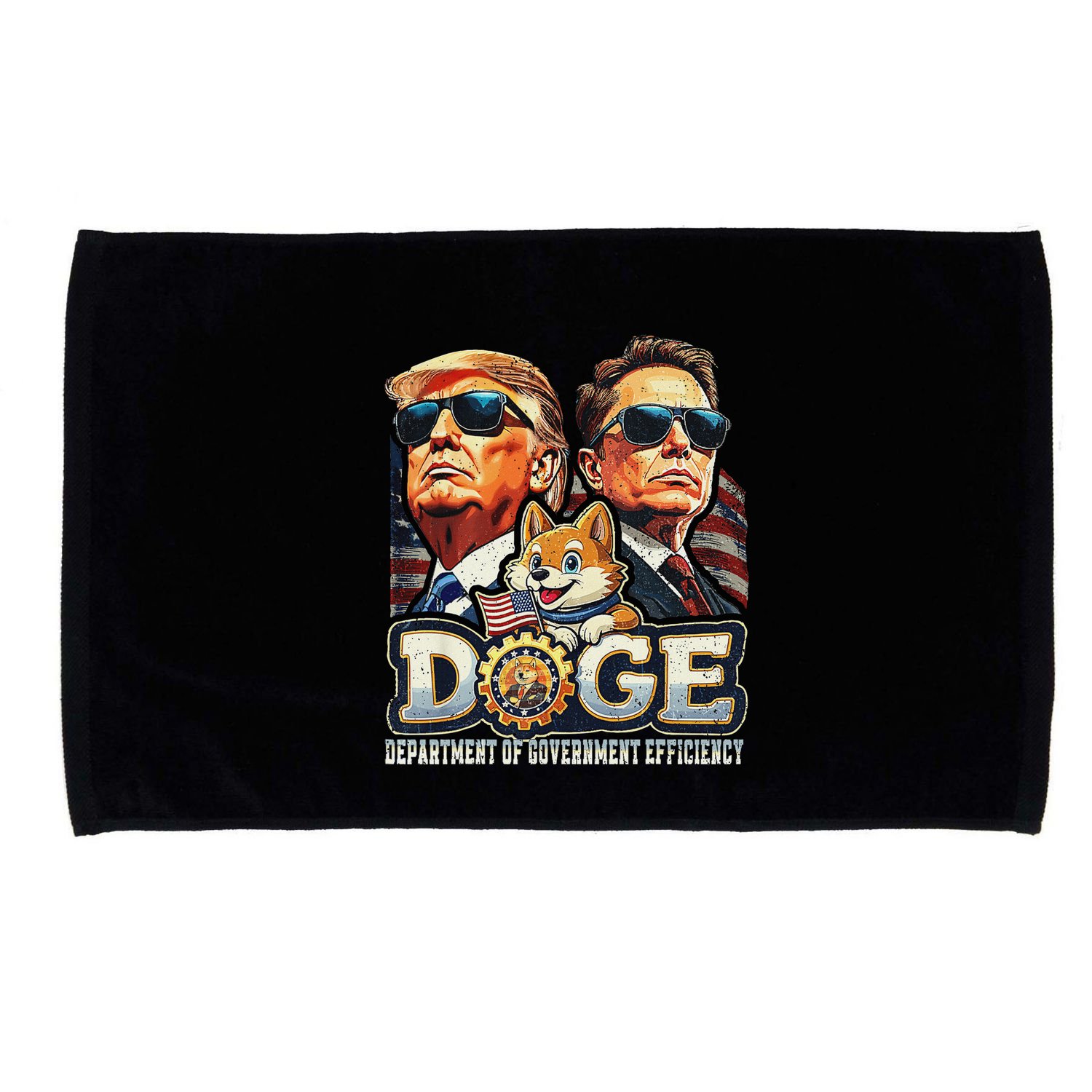 Doge D.O.G.E. Department Of Government Efficiency Microfiber Hand Towel