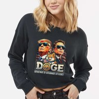 Doge D.O.G.E. Department Of Government Efficiency Cropped Pullover Crew