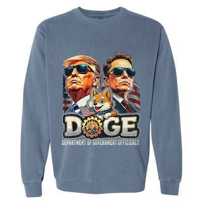 Doge D.O.G.E. Department Of Government Efficiency Garment-Dyed Sweatshirt