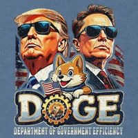 Doge D.O.G.E. Department Of Government Efficiency Garment-Dyed Sweatshirt