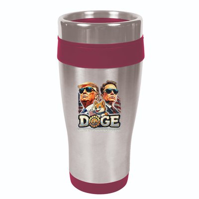 Doge D.O.G.E. Department Of Government Efficiency 16oz Travel Tumbler