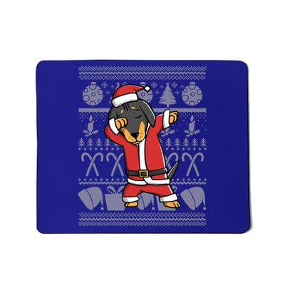 Dabbing Dachshund Dab Dance Funny Dog Christmas Gift Meaningful Gift Mousepad