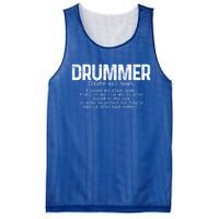 Drummer Definition Drums Drumming Funny Drummer Gift Mesh Reversible Basketball Jersey Tank