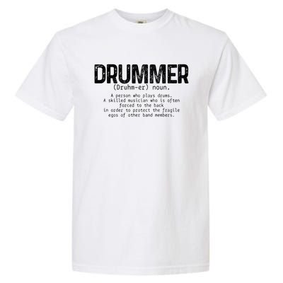 Drummer Definition Drums Drumming Funny Drummer Gift Garment-Dyed Heavyweight T-Shirt