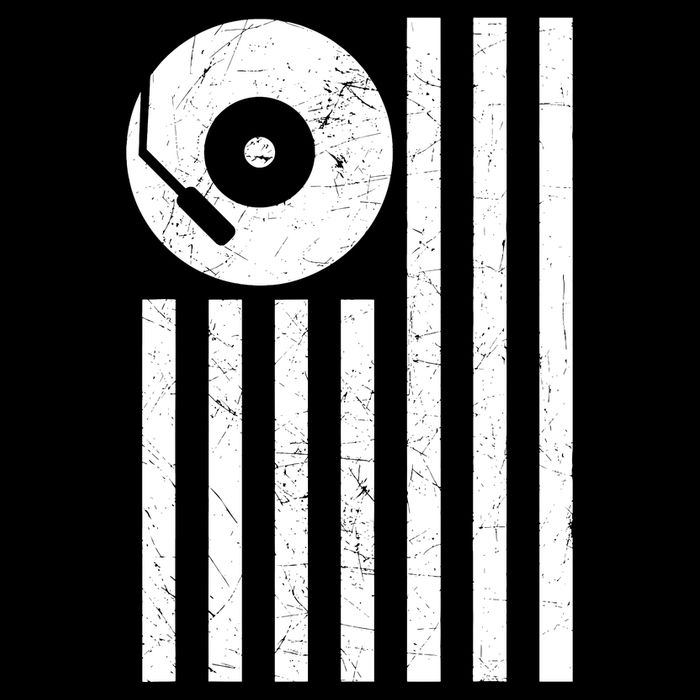 Dj Deejay Disk Jockey Turntable American Flag Djing 16 in Basic Backpack