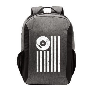 Dj Deejay Disk Jockey Turntable American Flag Djing Vector Backpack
