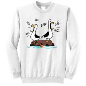 Dad Dad Dad Seagull Father Day Sweatshirt