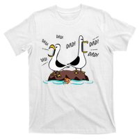 Dad Dad Dad Seagull Father Day T-Shirt