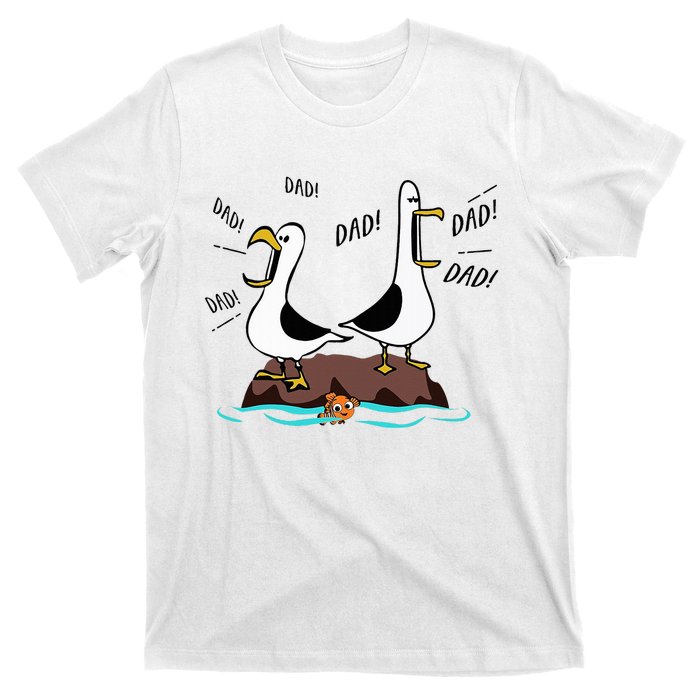 Dad Dad Dad Seagull Father Day T-Shirt