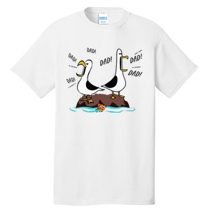 Dad Dad Dad Seagull Father Day Tall T-Shirt