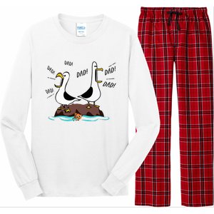 Dad Dad Dad Seagull Father Day Long Sleeve Pajama Set