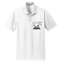 Dad Dad Dad Seagull Father Day Dry Zone Grid Polo