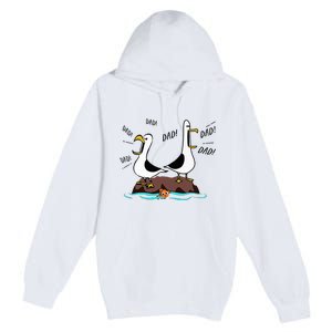 Dad Dad Dad Seagull Father Day Premium Pullover Hoodie