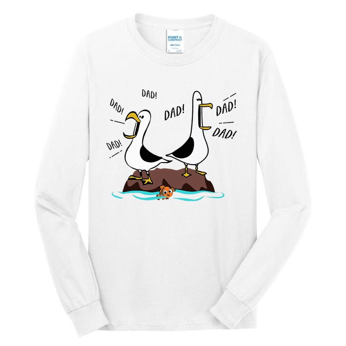 Dad Dad Dad Seagull Father Day Tall Long Sleeve T-Shirt