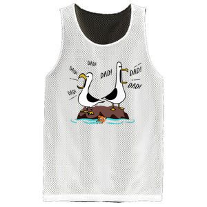 Dad Dad Dad Seagull Father Day Mesh Reversible Basketball Jersey Tank