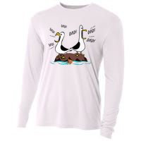 Dad Dad Dad Seagull Father Day Cooling Performance Long Sleeve Crew