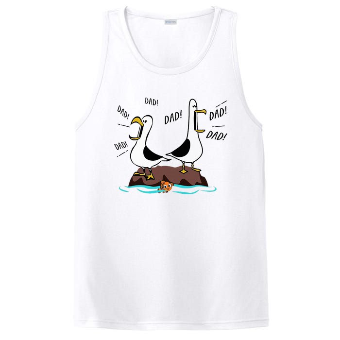 Dad Dad Dad Seagull Father Day PosiCharge Competitor Tank