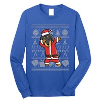 Dabbing Dachshund Dab Dance Funny Dog Christmas Gift Long Sleeve Shirt