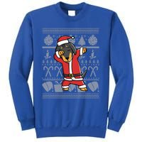 Dabbing Dachshund Dab Dance Funny Dog Christmas Gift Sweatshirt