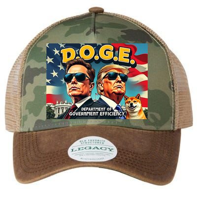 D.O.G.E Doge Department Of Government Efficiency Trump Elon Legacy Tie Dye Trucker Hat