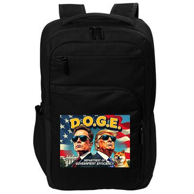 D.O.G.E Doge Department Of Government Efficiency Trump Elon Impact Tech Backpack