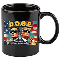 D.O.G.E Doge Department Of Government Efficiency Trump Elon 11oz C Handle Ceramic Mug
