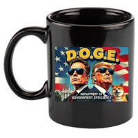 D.O.G.E Doge Department Of Government Efficiency Trump Elon 11oz C Handle Ceramic Mug