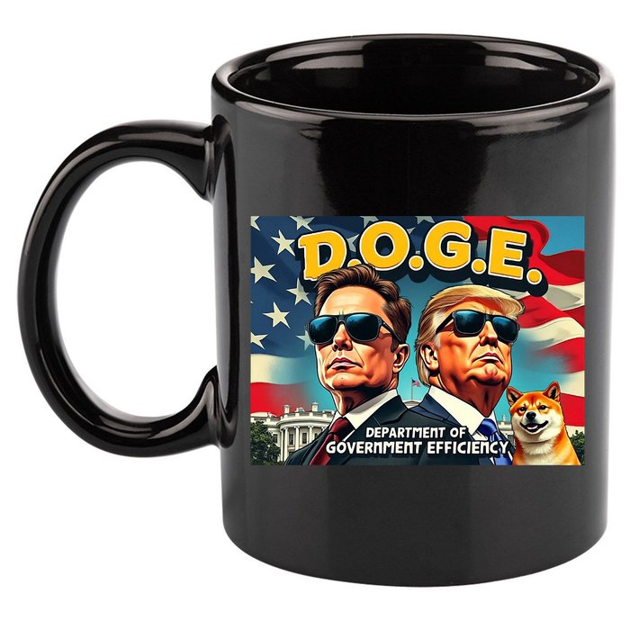 D.O.G.E Doge Department Of Government Efficiency Trump Elon 11oz C Handle Ceramic Mug