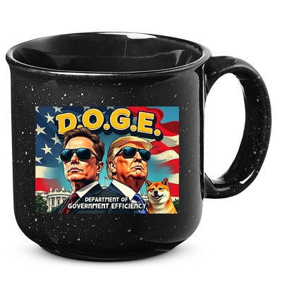 D.O.G.E Doge Department Of Government Efficiency Trump Elon 15oz Campfire Ceramic Mug