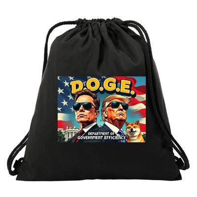 D.O.G.E Doge Department Of Government Efficiency Trump Elon Drawstring Bag