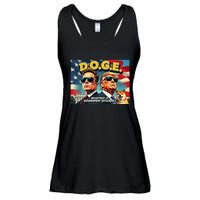 D.O.G.E Doge Department Of Government Efficiency Trump Elon Ladies Essential Flowy Tank