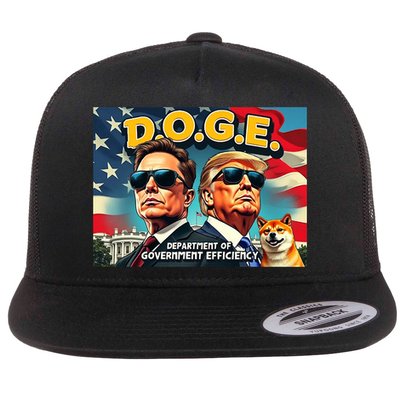 D.O.G.E Doge Department Of Government Efficiency Trump Elon Flatbill Hat