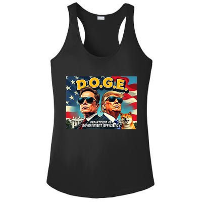D.O.G.E Doge Department Of Government Efficiency Trump Elon Ladies PosiCharge Competitor Racerback Tank