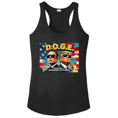 D.O.G.E Doge Department Of Government Efficiency Trump Elon Ladies PosiCharge Competitor Racerback Tank