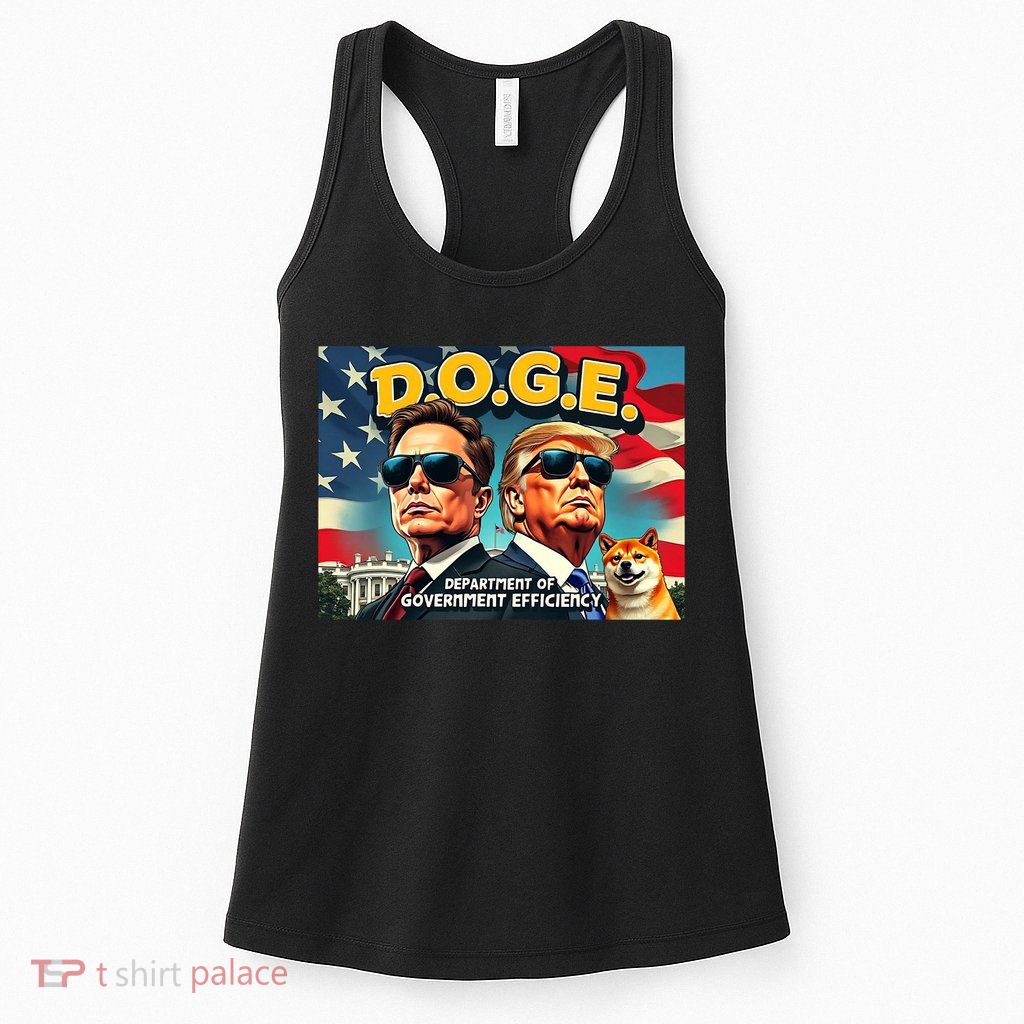 D.O.G.E Doge Department Of Government Efficiency Trump Elon Womens Tank Top