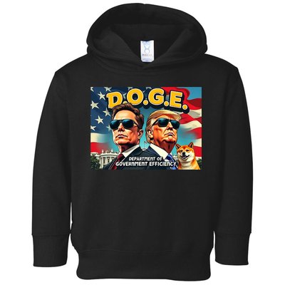 D.O.G.E Doge Department Of Government Efficiency Trump Elon Toddler Hoodie