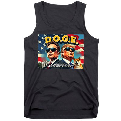 D.O.G.E Doge Department Of Government Efficiency Trump Elon Tank Top