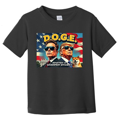 D.O.G.E Doge Department Of Government Efficiency Trump Elon Toddler T-Shirt