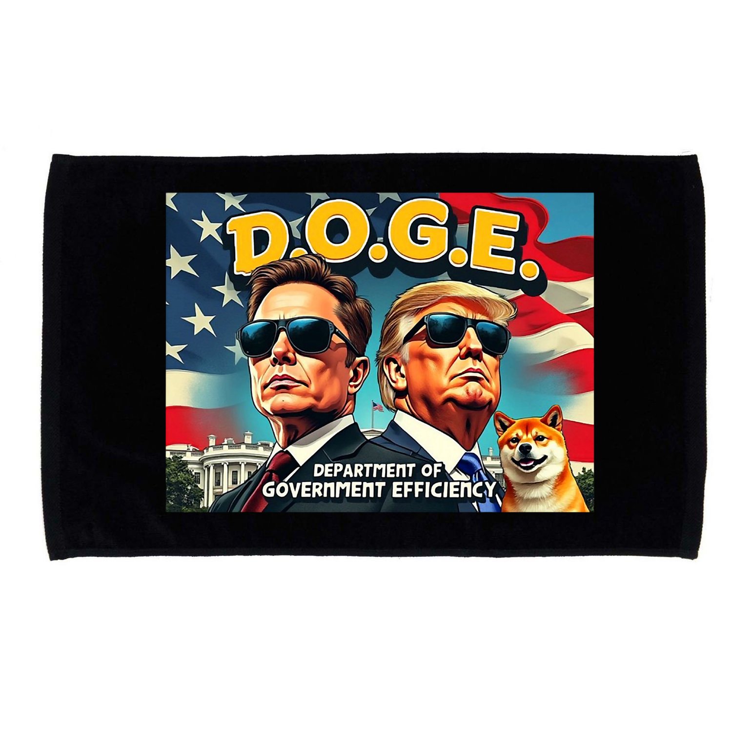 D.O.G.E Doge Department Of Government Efficiency Trump Elon Microfiber Hand Towel
